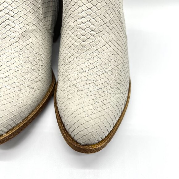Dirty Laundry Womens Size 7 Unite Gray Snakeskin Western Ankle Boots Shoes‎ - Picture 5 of 16